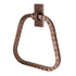 Hand Hammered Metal 7 inch Round Bath Towel Holder Ring
